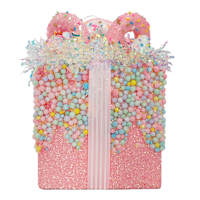 Mrs. Claus' Bakery Glittered Candy Gift Box, 8"