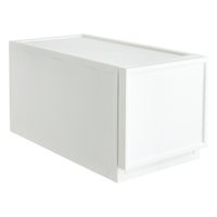REAL SIMPLE White Plastic Pull Out Storage Bin, Small
