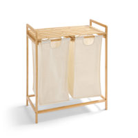 REAL SIMPLE Bamboo Double Laundry Sorter