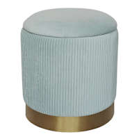 Michelle Storage Ottoman, Glacier