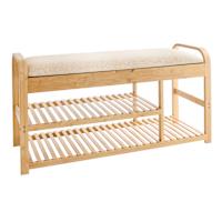 REAL SIMPLE Bamboo Shoe Storage Bench