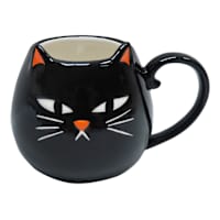 Grumpy Black Cat Mug, 20oz