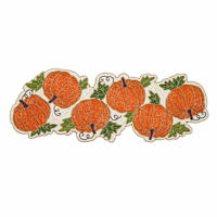 Orange Beaded Pumpkin Runner