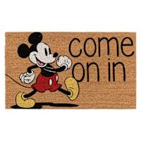 Mickey Come On In Coir Mat, 18x30