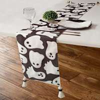 Happy Haunting Tossed Ghost Table Runner