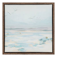 Framed Seascape Canvas, 8x8