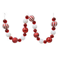 Red & White Jumbo Shatterproof Garland, 79.5"