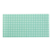 REAL SIMPLE Green Dot Print Faux Leather Desk Pad, 31x15.5