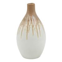 Brown Reactive Glaze Ceramic Vase, 6x11