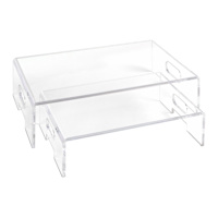 REAL SIMPLE 2-Piece Acrylic Computer Riser