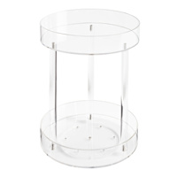 REAL SIMPLE 2-Tier Acrylic Cosmetic Turntable