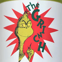 Green Grinch Holiday Small Lamp with Shade, 16"