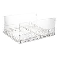 REAL SIMPLE 2-Pack Plastic Collapsible Stack Clear Closet Bins