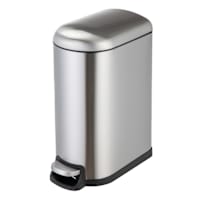 REAL SIMPLE Stainless Steel Rounded Lid Trash Can, 10l