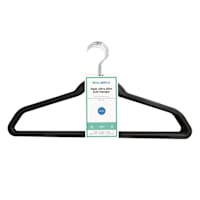 REAL SIMPLE 10-Pack Matte Non-Slip Suit Hanger, Black
