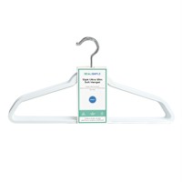REAL SIMPLE 10-Pack Matte Non-Slip Suit Hanger, White