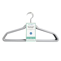 REAL SIMPLE 10-Pack Matte Non-Slip Suit Hanger, Dark Grey