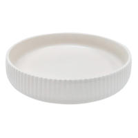 Crosby St. Egret Ribbed Dinner Bowl