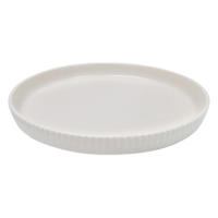 Crosby St. Egret Ribbed Salad Plate