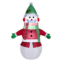 Lighted Shivering Snowman Large Christmas Inflatable, 6.5'