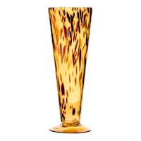 Brown Frit Glass Vase, 11"
