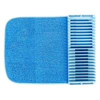 REAL SIMPLE Blue Drying Mat with Dish Rack