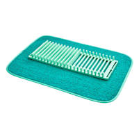 REAL SIMPLE Green Drying Mat with Dish Rack