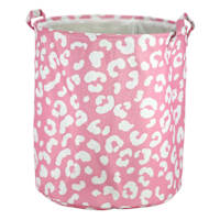 Pink Leopard Laundry Hamper