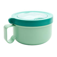 REAL SIMPLE Green Stainless Steel Lunch Bowl with Utensils, 30oz