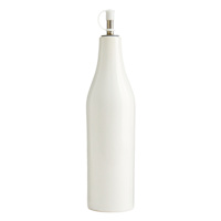 REAL SIMPLE White Ceramic Oil Bottle, 13oz