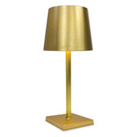 Gold Rechargeable Lamp, 10"
