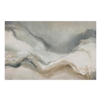 Blue Waved Abstract Canvsa Wall Art, 70x45