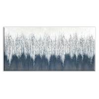 Blue Abstract Beats Textured Canvas Wall Art, 56x28