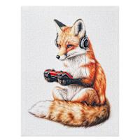 Gamer Fox Canvas Wall Art, 12x16