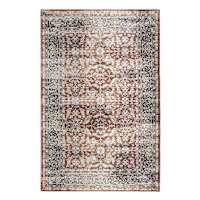 (A543) Ruby Rust Area Rug, 5x7.6