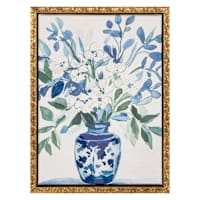 Framed Blue Vase Canvas, 6x8