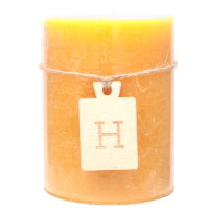 Yellow Pillar Candle, 3x4