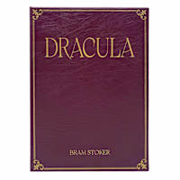 Dracula Red Faux Leather Book Box, 11"