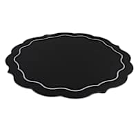 12ct 14in Black paper placemats