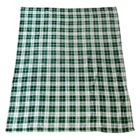 Green Plaid Printed Plush Throw Blanket, 50x60