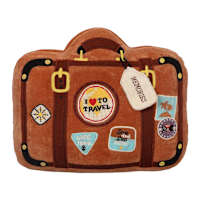 Suitcase Shaped Throw Pillow, 17x14