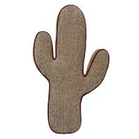 Corduroy Cactus Shaped Throw Pillow, 24x14