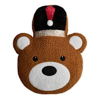 Teddy Bear Soldier Throw Pillow