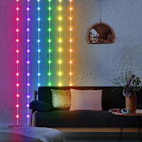 Curtain Lights with Sound Reactive, 96 LEDs