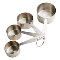 REAL SIMPLE 4-Piece Stainless Steel Measuring Cups
