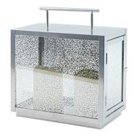 Rectangle Silver Mercury Glass Lantern for 2 LED Pillar Candles, 10"