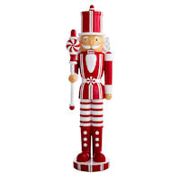 Peppermint Swirl Candy Cane Nutcracker, 3'