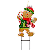 Gingerbread Lane Gingerbread Man Yard Stake, 28"