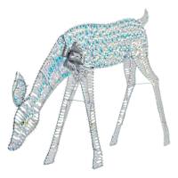 LED 2D Iridescent Vine Doe, 4' Wide