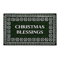 Christmas Blessings Coir Mat, 18x30